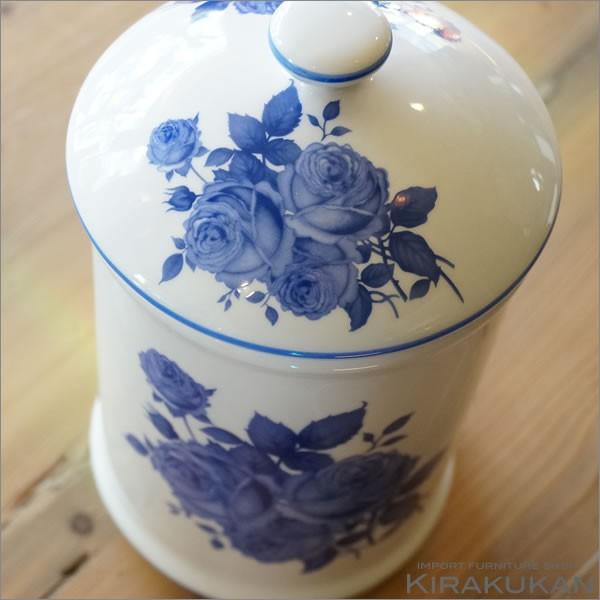 陶器 置物 井戸 青いバラ イタリア製 陶花 SONDA アンティーク 陶器 置物 井戸 青いバラ イタリア製 陶花 SONDA アンティーク