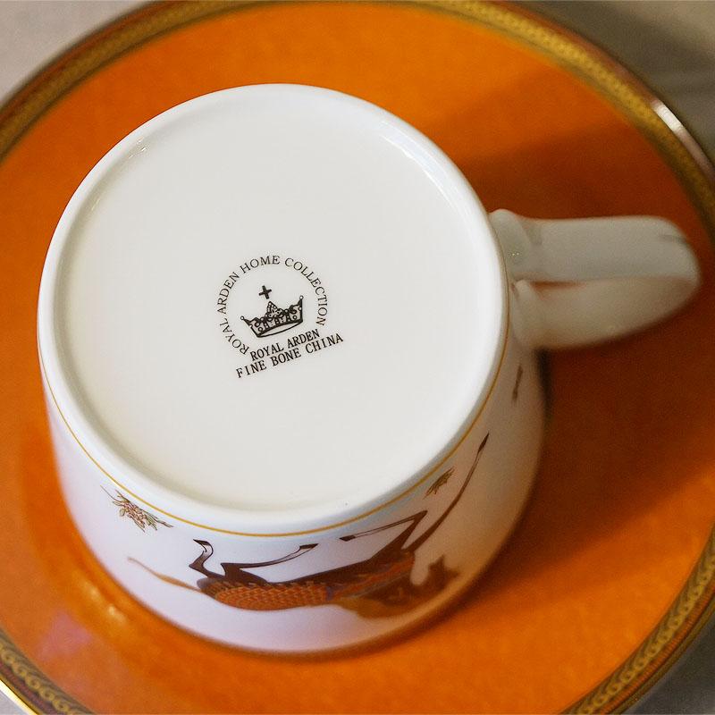 ロイヤルアーデン カップ＆ソーサー オレンジ ホース 馬 ボーン