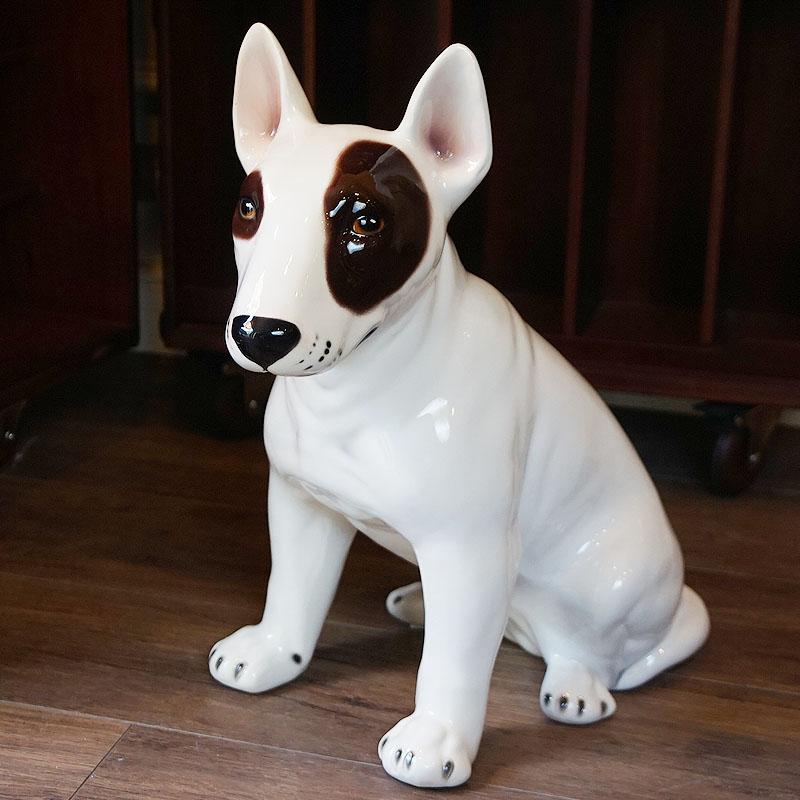 犬の置物 陶犬 陶器製 送料無料 輸入雑貨 : 輸入家具・雑貨の 犬の置物 陶犬 陶器製 送料無料 輸入雑貨 : 輸入家具・雑貨の