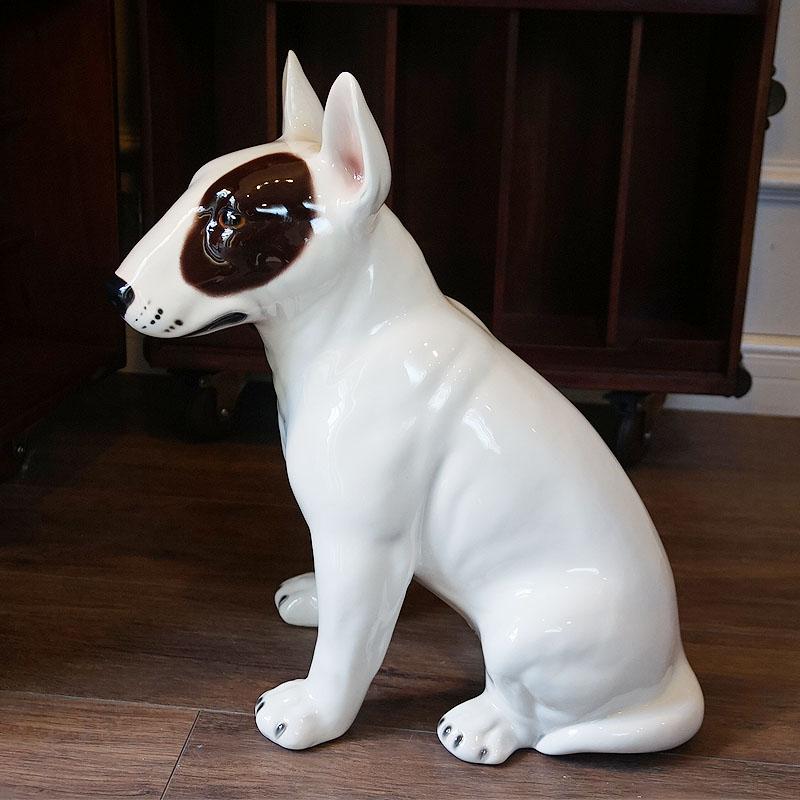 犬の置物 陶犬 陶器製 送料無料 輸入雑貨 : 輸入家具・雑貨の 犬の置物 陶犬 陶器製 送料無料 輸入雑貨 : 輸入家具・雑貨の