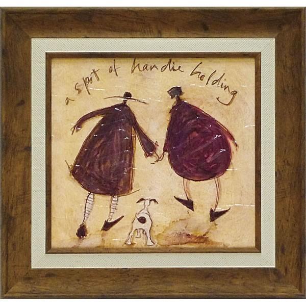 サムトフト 額絵「手と手」ST-05021 Gel加工 Sam Toft 絵画