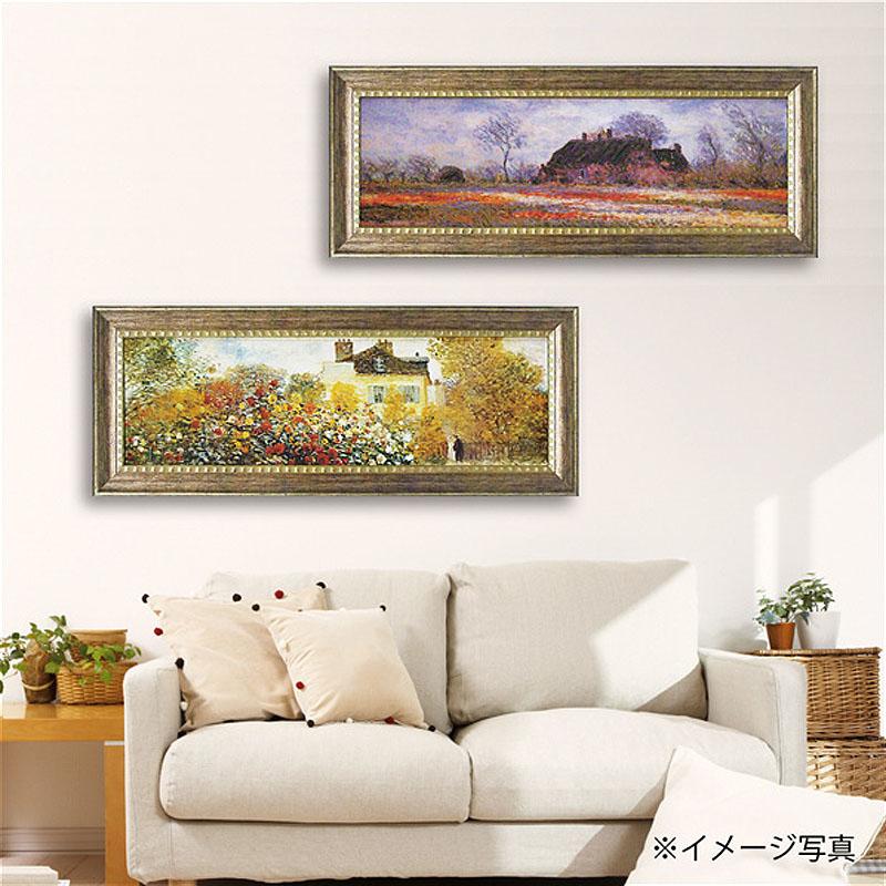 アート 絵画 インテリア モネ monet「庭園のアーチスト」MW-18088 特殊ゲル加工 送料無料 絵画 静物 おしゃれの画像