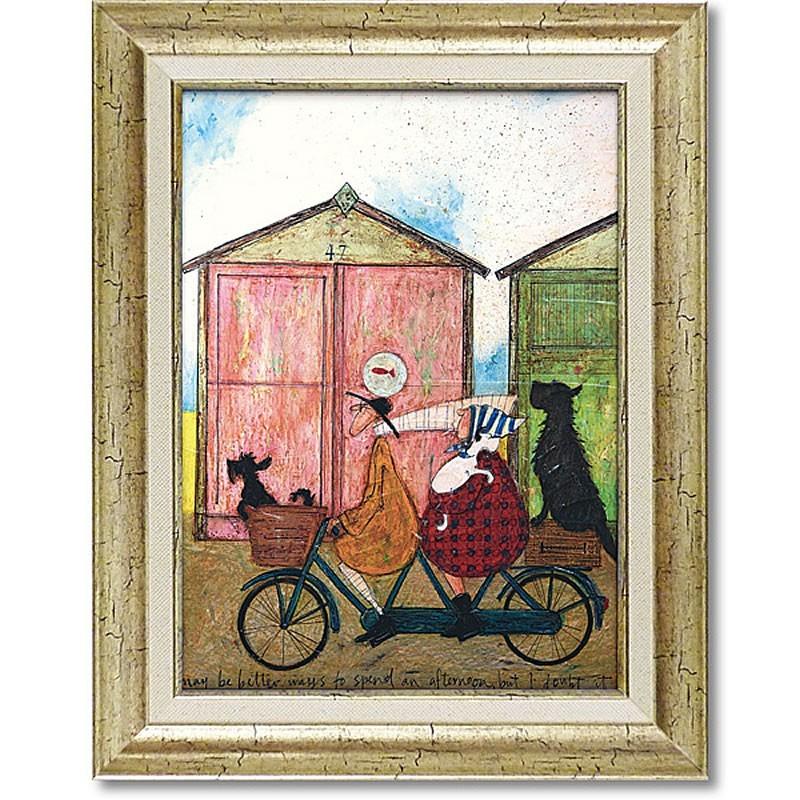 サムトフト 額絵「至福な午後のひととき」ST-08025 Gel加工 Sam Toft 絵画 インテリア 壁掛け 絵画 額入り おしゃれ アート