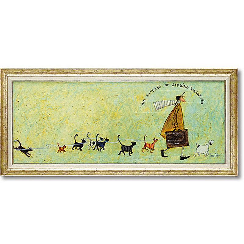 サムトフト 額絵 「いわしサンド スーツケース」ST-15013 Gel加工 Sam Toft 絵画 インテリア 壁掛け 絵画 額入り おしゃれ アート｜e-kirakukan｜07