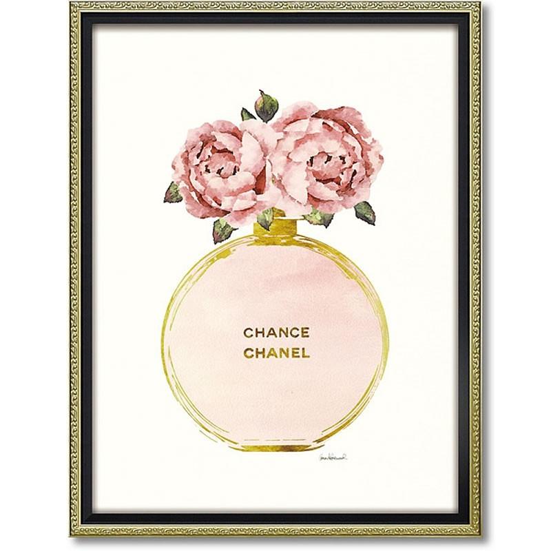 絵画 ブランド キャンバスアート ゴールド パフューム ピオニー Mサイズ アマンダ グリーンウッド シャネル パネル インテリア 額絵 壁掛け 123 輸入家具 雑貨の専門店 E木楽館 通販 Yahoo ショッピング