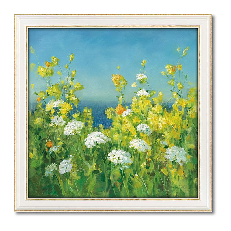 ダンフイ ナイ 絵画「ゴールデン アワー」DN-18004 特殊ゲル加工 送料無料 絵画 静物 花 風景 おしゃれの画像
