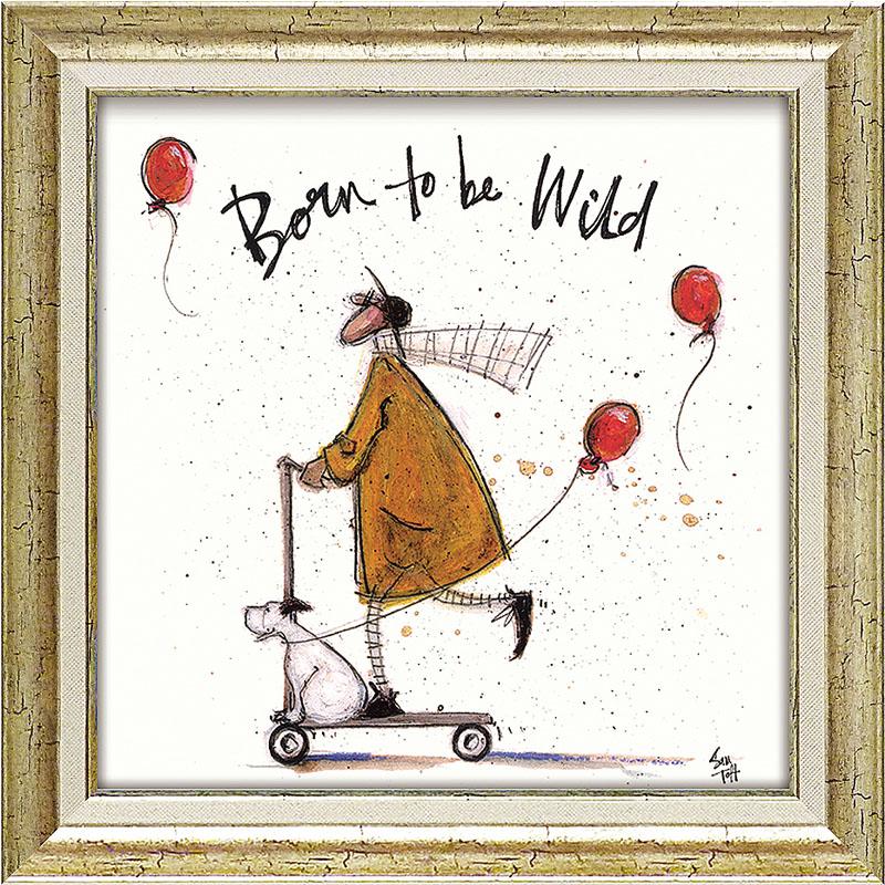 インテリア 絵画 サムトフト 「 ワイルドでいこう！ 」 Gel加工 Sam 