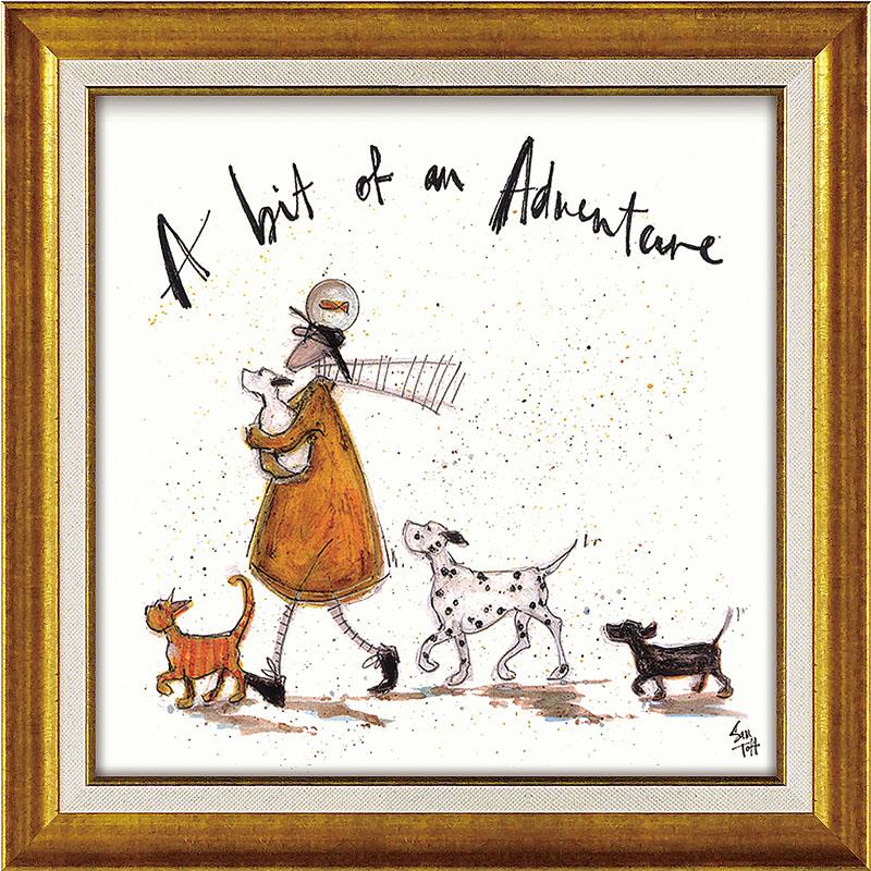 インテリア 絵画 サムトフト 絵画 「 ほんの少しの冒険 」 Gel加工 Sam Toft 額絵 インテリア 壁掛け 額入り ポスター 海 インテリア雑貨_9