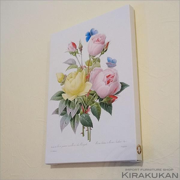 キャンバス絵額 美花選 A4サイズ ローズ ブーケ 複製画 フレーム 輸入雑貨 バラ雑貨 薔薇雑貨 インテリア雑貨 おしゃれ 【国】 置物
