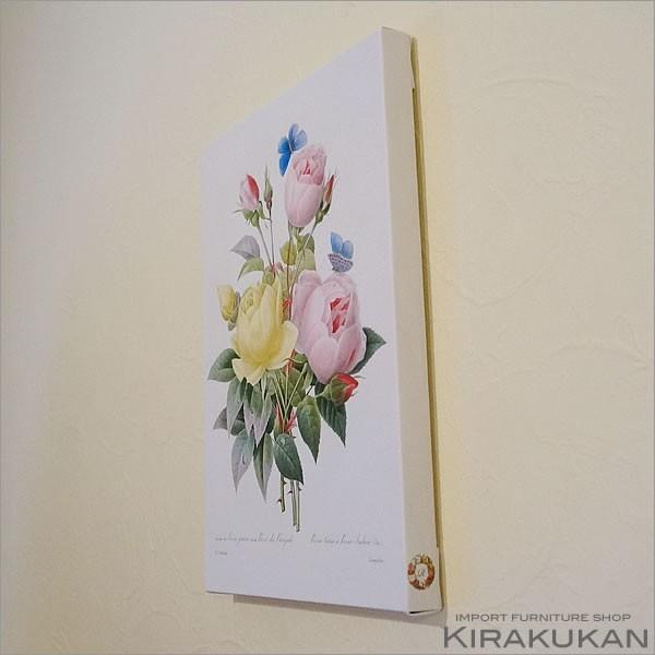 キャンバス絵額 美花選 A4サイズ ローズ ブーケ 複製画 フレーム 輸入雑貨 バラ雑貨 薔薇雑貨 インテリア雑貨 おしゃれ 【国】 置物