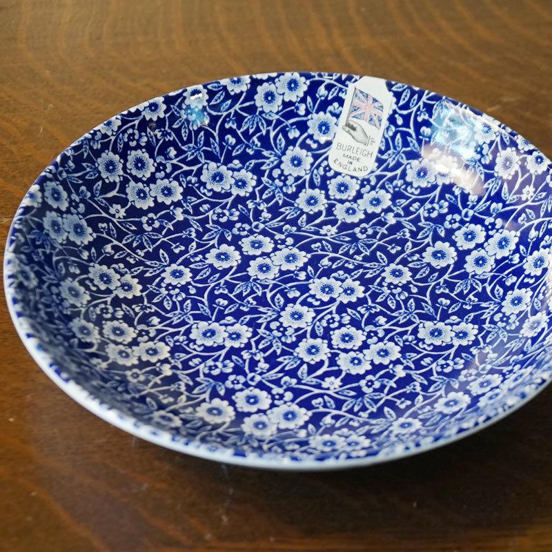 バーレイ プレート　ブルーキャリコ　ケーキプレート　ディナープレート　大皿 Calico ブルーキャリコ バーレイ社 パスタプレート 皿 イギリス製 送料
