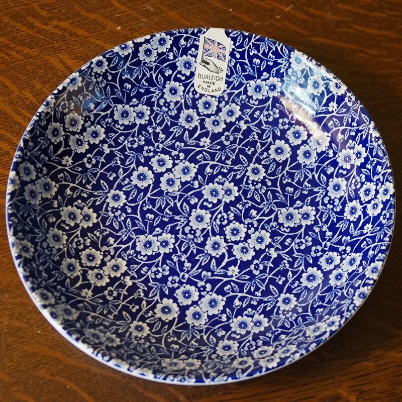 Calico ブルーキャリコ バーレイ社 パスタプレート 皿 イギリス製 送料