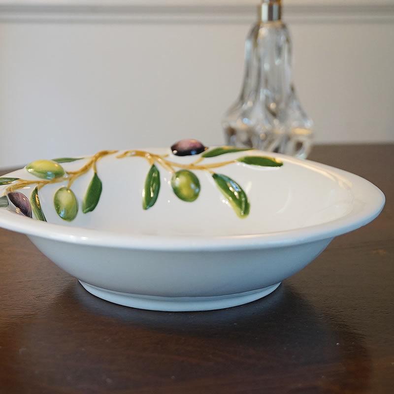 オリーブ柄 ボウル 24 皿 イタリア製 陶器製 : 輸入家具・雑貨の専門店
