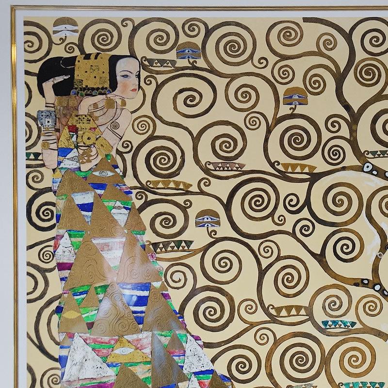 ビンテージ グスタフ クリムト画 「生命の樹 Tree Of Life」版画 200枚