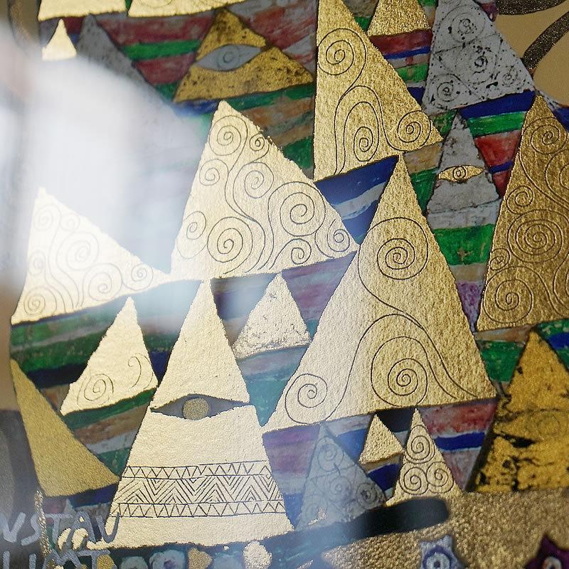 ビンテージ グスタフ クリムト画 「生命の樹 Tree Of Life」版画 200枚