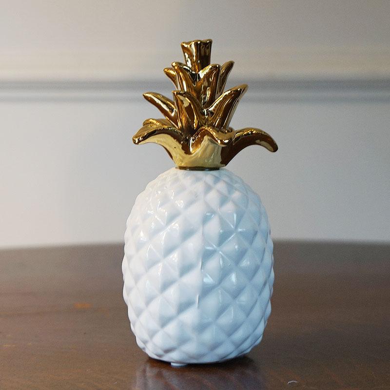 HAWAII 購入 BIG ホワイト パイナップル オブジェ インテリア 】