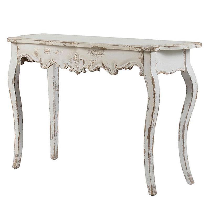 アンティーク調 猫脚コンソールテーブル＆スツール シャビーシック