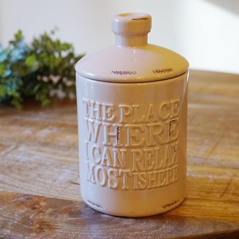 トイレポット おしゃれ 陶器 クラシックボトルシリーズ サンドベージュ色sb アンティーク加工 輸入家具 雑貨の専門店 E木楽館 通販 Yahoo ショッピング