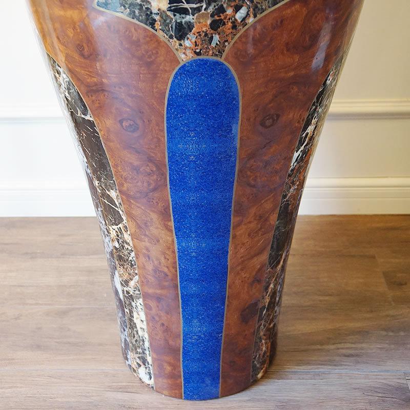 【新品未使用品】花瓶    (イタリア製) 50707】イタリアンレッドの花瓶 / Italian Red Vase | 古道具