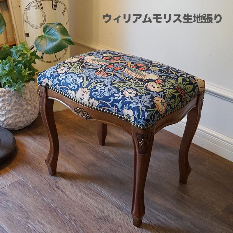 イタリア ダイニングチェア いちご泥棒 猫脚 椅子 ウイリアムモリス