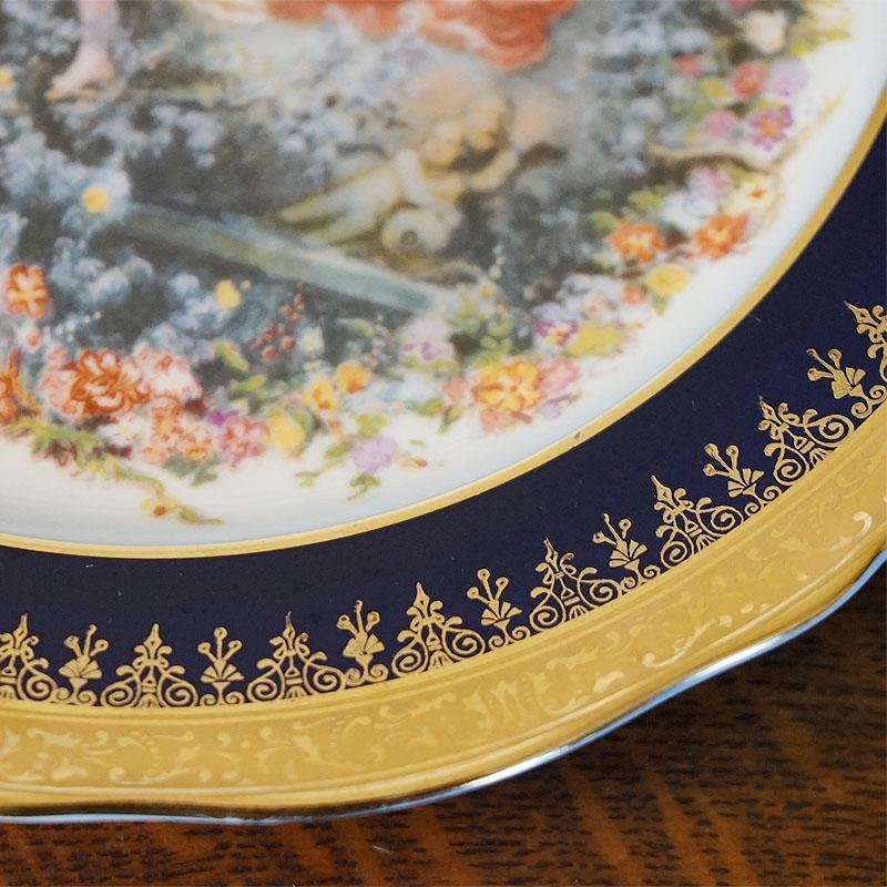 ヴィンテージ フランス製 リモージュキャッスル 絵皿 陶器 送料 ヴィンテージ フランス製 リモージュキャッスル 絵皿 陶器 送料