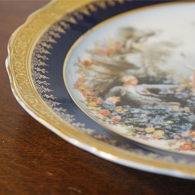 ヴィンテージ フランス製 リモージュキャッスル 絵皿 陶器 送料 ヴィンテージ フランス製 リモージュキャッスル 絵皿 陶器 送料