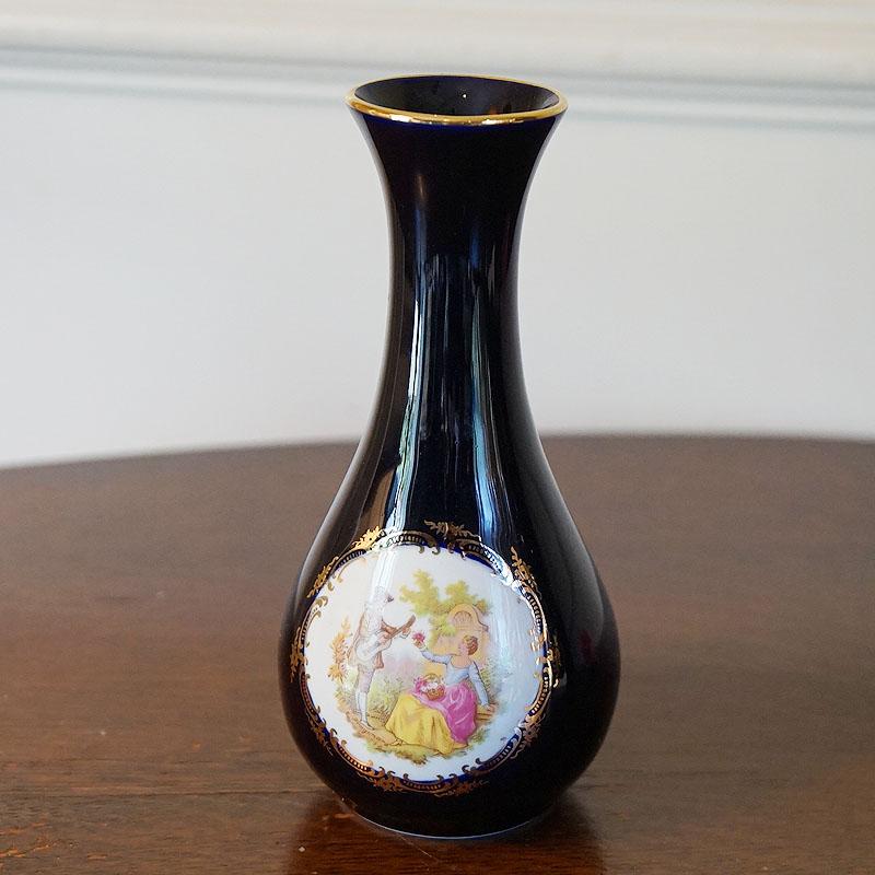 ヴィンテージ フランス製 リモージュキャッスル 花瓶 陶器 ヴィンテージ フランス製 リモージュキャッスル 花瓶 陶器