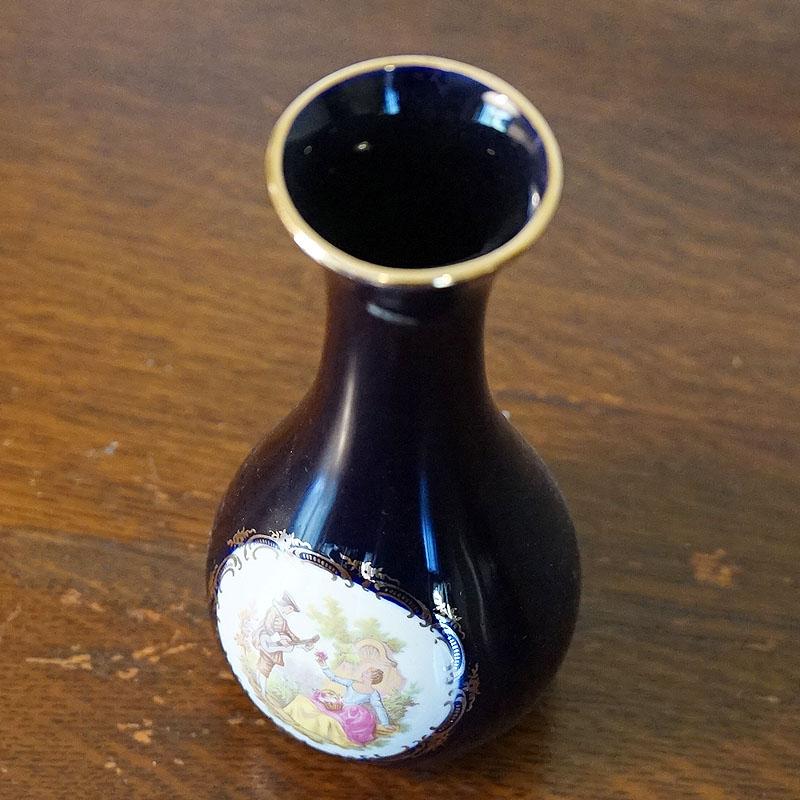 ヴィンテージ フランス製 リモージュキャッスル 花瓶 陶器 ヴィンテージ フランス製 リモージュキャッスル 花瓶 陶器
