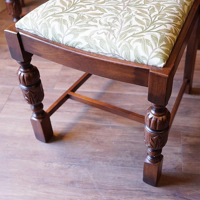 アンティーク家具 リプロダクト ダイニングチェア 4脚セット 椅子