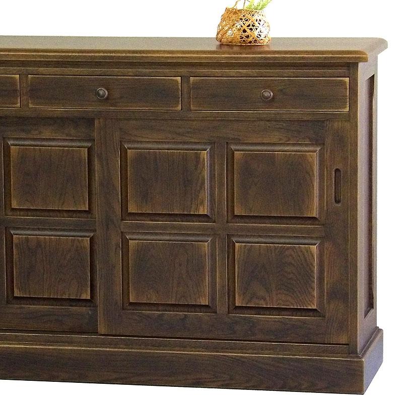 Time タイム サイドボード125 ナラ材 アンティーク仕上げ 収納家具