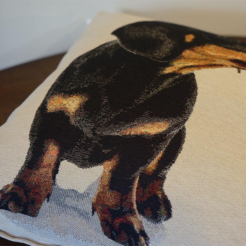 クッションカバー 45×45cm おしゃれ 犬 ドッグ ダックスフンド