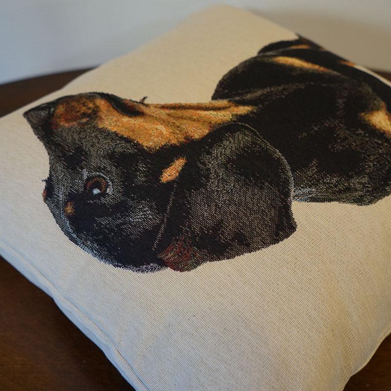 クッションカバー 45×45cm おしゃれ 犬 ドッグ ダックスフンド
