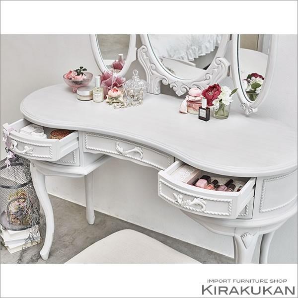 輸入家具 HAMPTON ハンプトン 白家具 3面ドレッサー 送料無料