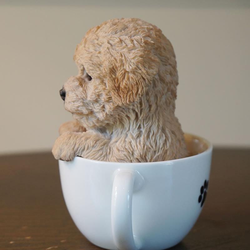 ドッグオーナメント トイプードル カップ 犬雑貨 かわいい いぬ