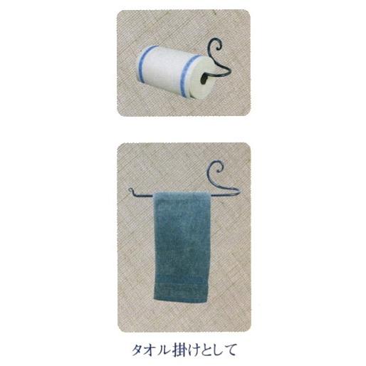 輸入雑貨 アイアン カール ペーパー タオル ホルダー インテリア雑貨 おしゃれ 置物｜e-kirakukan｜02