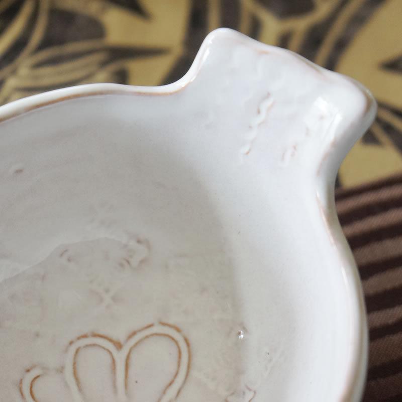 ヴィルジニアカーサ Natale バード ボウル 14cm ホワイト イタリア製