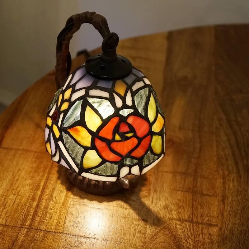 ステンドグラス　ライト薔薇　【最終価格】 ステンドグラスライト薔薇【最終価格】