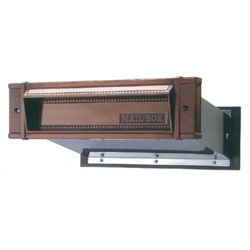 ポスト 玄関郵便受 [1-5001] No18 メイルシュート 真壁用 色：ブラウン 水上金属 アイワ金属 | 