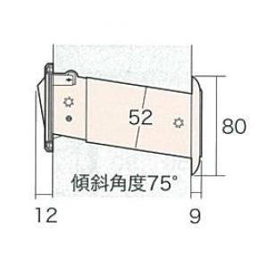 ポスト 玄関郵便受 [1-5002] No18 メイルシュート 大壁用 色：ブラウン 水上金属 アイワ金属 |  | 02
