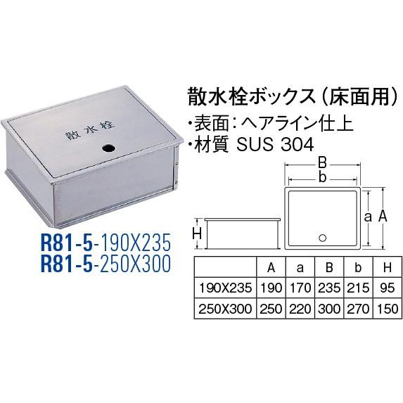 散水栓ボックス R81-4-205X315 [30715045] SANEI 三栄水栓製作所 | 
