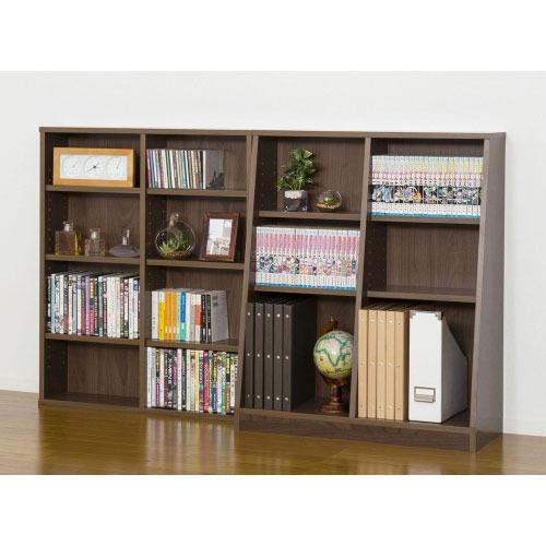 収納棚 大容量ホームシェルフ W75 ウォールナット [4954877121398] W75