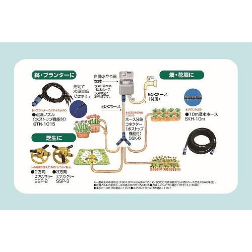 散水タイマー 自動水やり器  SAW-1 セフティー3 [4977292691284] 藤原産業｜e-kitchenmaterial｜03