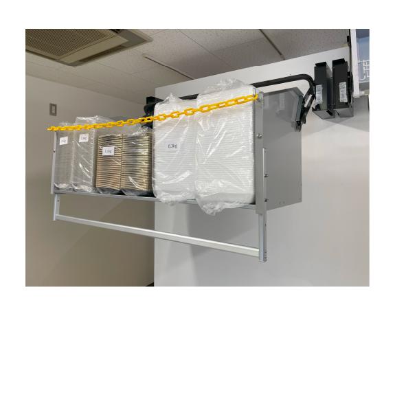 業務用収納 業務用エレベスイング 大容量 壁取付タイプ 間口1200mm DAYDO [558365-2] 働く空間活用商品 メーカー直送 |  | 01