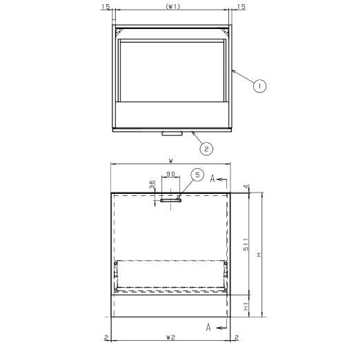 部材 置台 組み立て完成品 スライド扉 幅60cm用 高さ85cm対応 パナソニック [AD-KZ6S85ZHWA] カラー：ホワイト