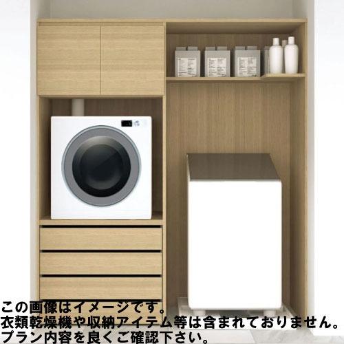 ラクロ 開戸・引出し4段 タテ型洗濯機用 その他衣類乾燥機プラン