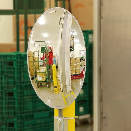 安全ミラー フォーク出口ミラー 屋外設置可能 [B55K] ミラー 安全用品 防犯ミラー 衝突防止 コミー Komyメーカー直送の画像