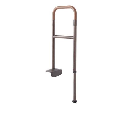 室内用手すり BAUHAUS 上がりかまち用手すり L型 マツ六 [BA-01WDB] 木目ダーク＋ブラウン 4トン配送 車上渡し 法人様事務所入限定 メーカー直送 | 