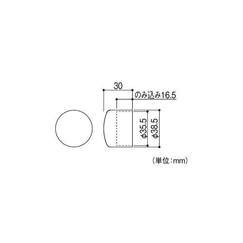 室内用手すり BAUHAUS 35グロス木製エンドキャップ マツ六 [BB-12D] Dオーク 固定には別途接着剤が必要4トン配送 車上渡し 法人様事務所入限定 メーカー直送 |  | 02