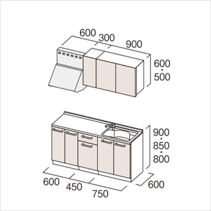 トクラス システムキッチン Bb コンパクトプラン コンロ無し トクラス システムキッチン Bb コンパクトプラン コンロ無し