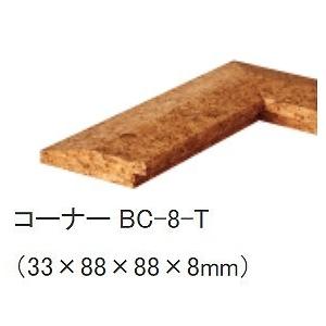 吸着トッパーコルクオプション1畳必要分コーナー材 [BC-8-T] マット 33×88×88×8mm 1個売り 東亜コルク | 